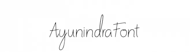 Ayunindra Font  Frei Schriftart Herunterladen