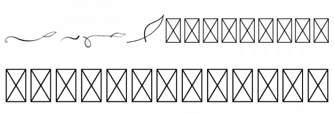 Ayuningtyas Swashes Font OTHER CHARS