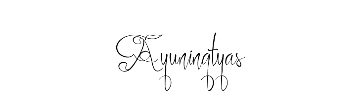 Ayuningtyas  Descarca Fonturi Gratis