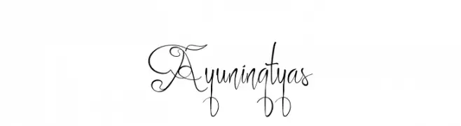 Ayuningtyas  font caratteri gratis