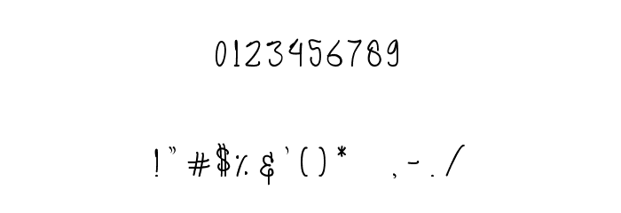 Ayuningtyas Font OTHER CHARS