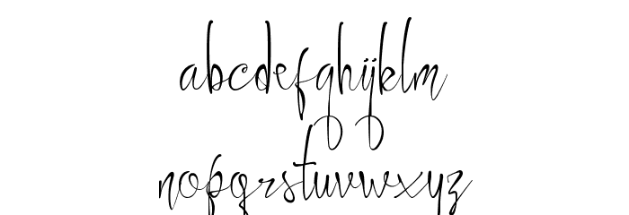 Ayuningtyas Font LOWERCASE