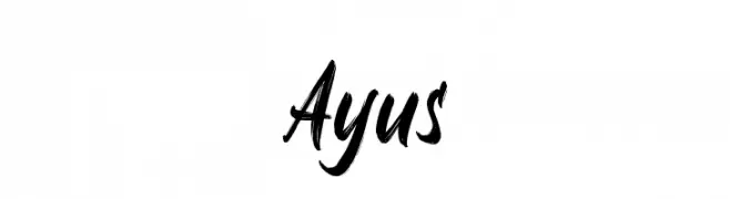 Ayus  フリーフォントのダウンロード