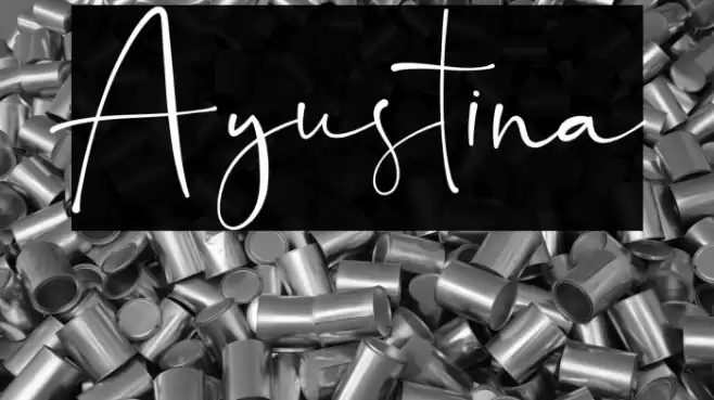 Ayustina Font examples