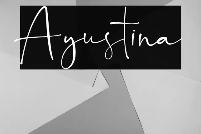 Ayustina Font examples