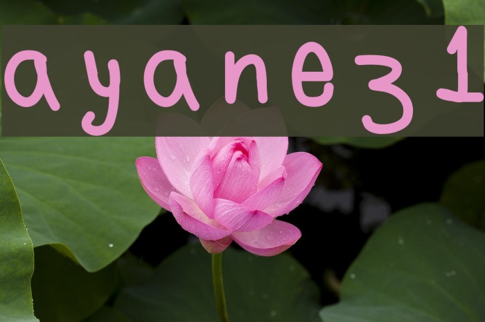 ayanez1 Font examples