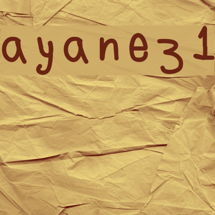 ayanez1 Font examples