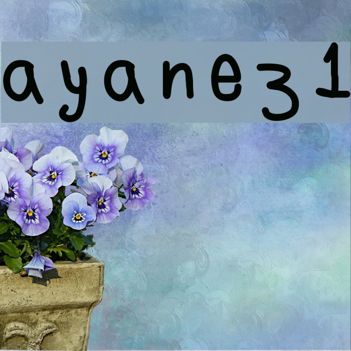 ayanez1 Font examples