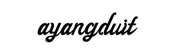 ayangduit  フリーフォントのダウンロード