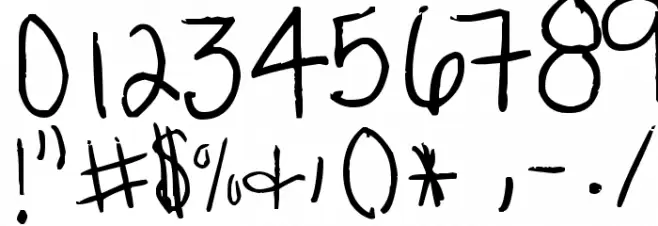 ayebaybay!® Font OTHER CHARS