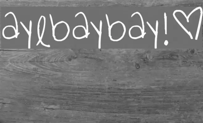 ayebaybay!® Font examples