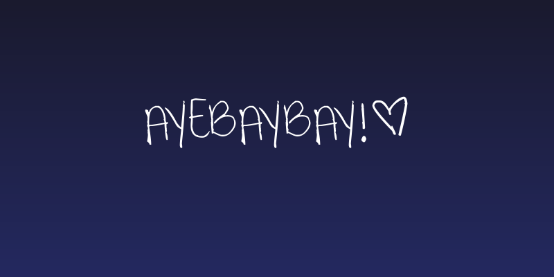 ayebaybay!® Social Header