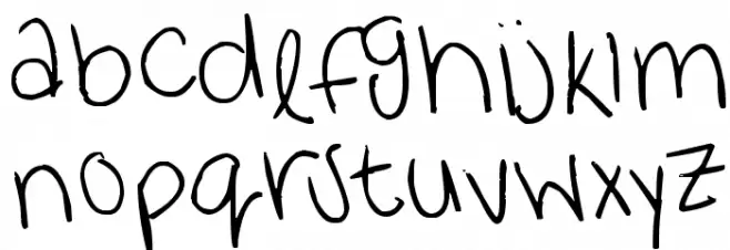 ayebaybay!® 字体 小写