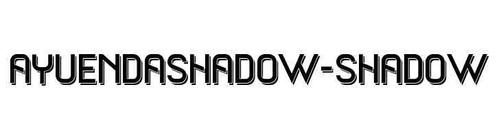 ayuendashadow-shadow  Fuentes Gratis Descargar