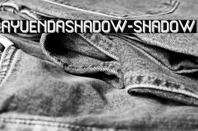 ayuendashadow-shadow Font examples