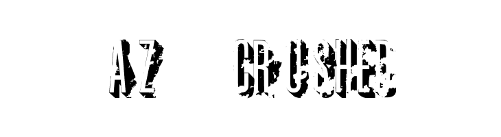 AZ crushed Font