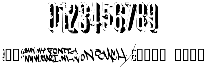 AZ crushed Font OTHER CHARS