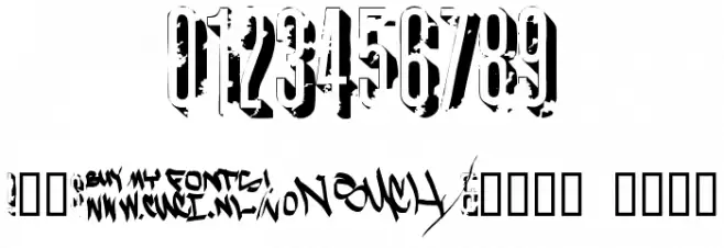 AZ  crushed Font OTHER CHARS