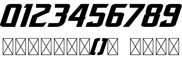 AZN Unified Oblique Font OTHER CHARS