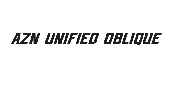 AZN Unified Oblique Logo