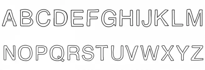 AZ خط أحرف صغيرة