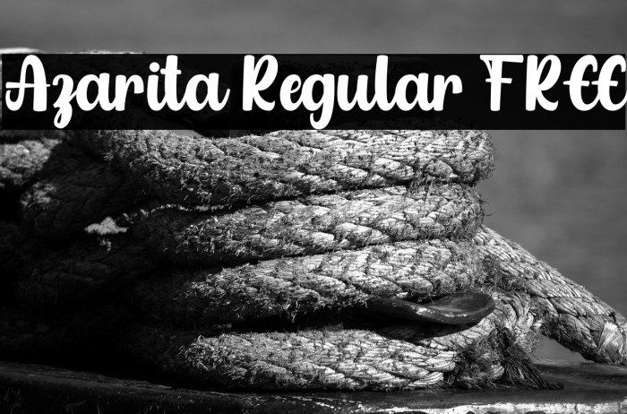Azarita Regular FREE Example 1