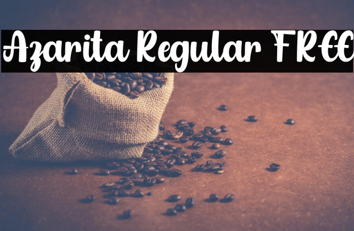 Azarita Regular FREE Example 2