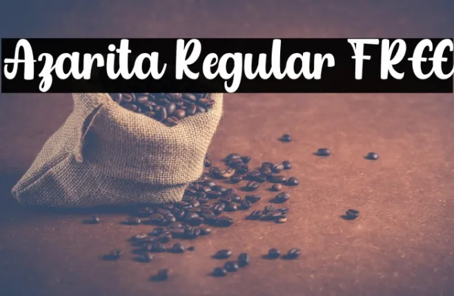 Azarita Regular FREE Example 2