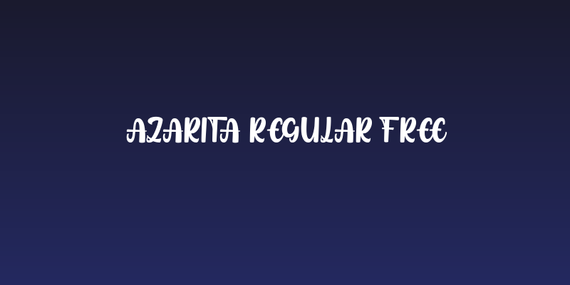 Azarita Regular FREE Social Header