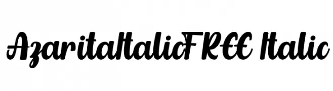 AzaritaItalicFREE-Italic  Frei Schriftart Herunterladen