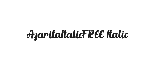 AzaritaItalicFREE-Italic Logo
