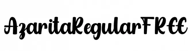 AzaritaRegularFREE  Frei Schriftart Herunterladen