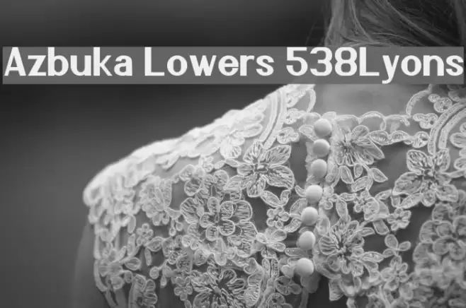 Azbuka Lowers 538Lyons Font examples