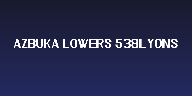 Azbuka Lowers 538Lyons Social Header
