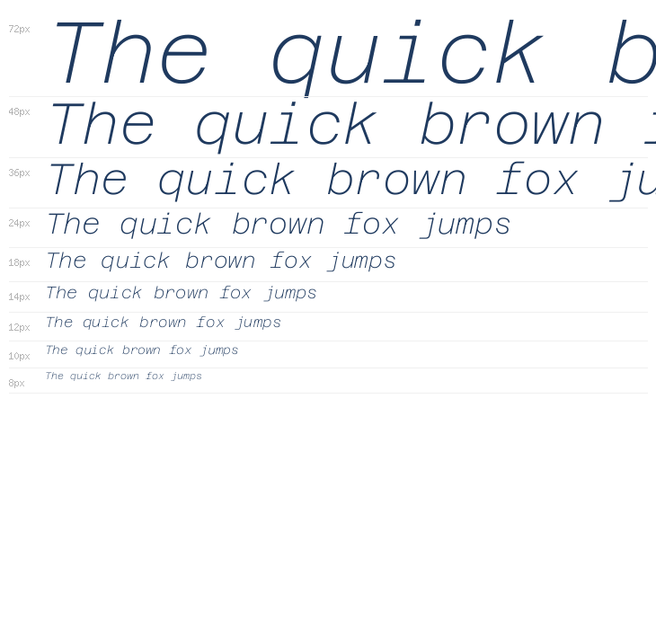 Azeret Mono Thin Italic Waterfall