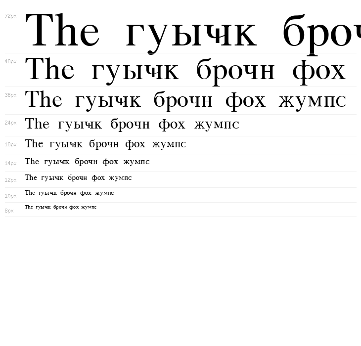 Azeri Cyrillic Waterfall