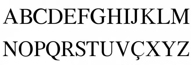 Azeri Latin Шрифта ВЕРХНИЙ