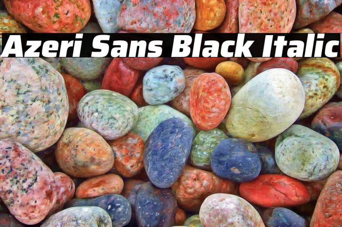 Azeri Sans Black Italic Example 2