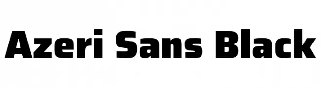 Azeri Sans Black  font caratteri gratis