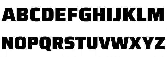 Azeri Sans Black Font UPPERCASE