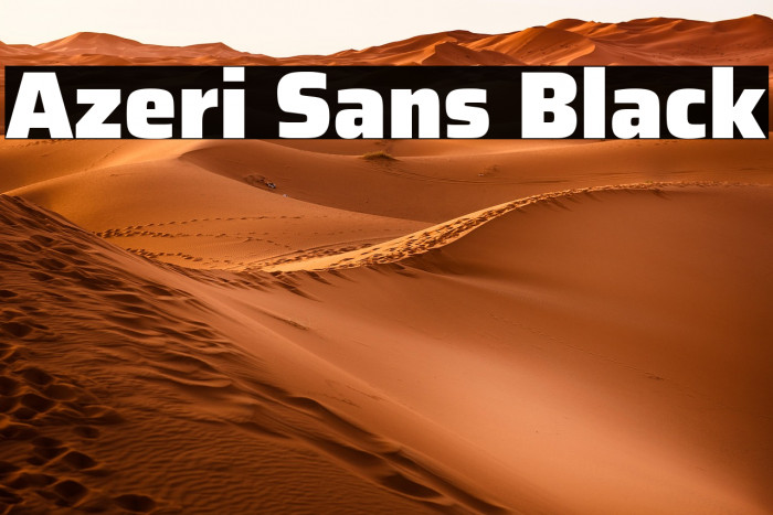 Azeri Sans Black Example 1