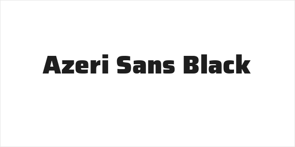Azeri Sans Black Logo