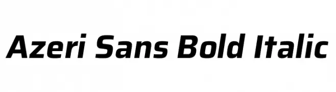 Azeri Sans Bold Italic  baixar fontes gratis