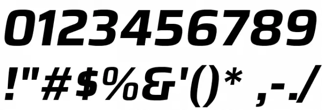 Azeri Sans Bold Italic Font OTHER CHARS