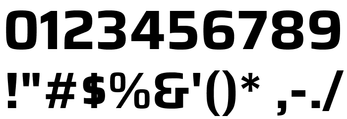 Azeri Sans Bold Font OTHER CHARS