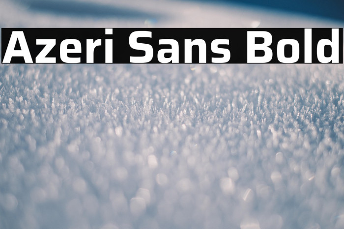 Azeri Sans Bold Example 2