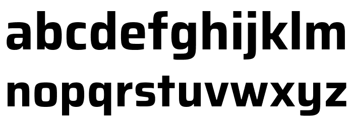 Azeri Sans Bold Font LOWERCASE