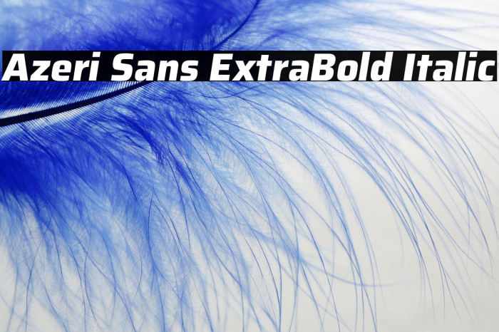 Azeri Sans ExtraBold Italic Example 2