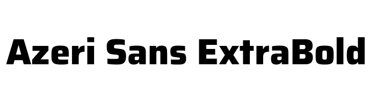 Azeri Sans ExtraBold  フリーフォントのダウンロード