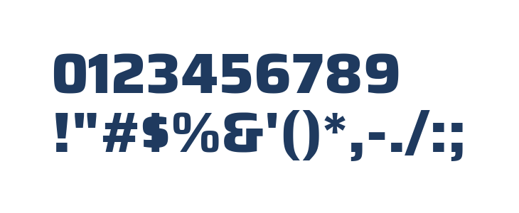 Azeri Sans ExtraBold Other Characters